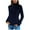 Blue Tunic Tight High Neck Sweater for Women, variant on Olyvenn Womens Tunic Tight High Neck Sweater Raglan Sleeve Long Sleeve Blouse Twisted Knit Stylish Solid Tees Stand Collar Turtleneck Winter Tops Formal Comfy Slim Fit Casual Pullover Wine 4