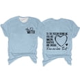 thumbnail image 2 of Blue T Shirts for Women's Dear Person Behind Me Print Crew Neck T Shirt Clothing Short Sleeve T Shirt Fashion Clothing, 2 of 6