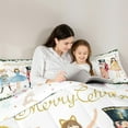 thumbnail image 4 of Manfei Cartoon Xmas Nutcracker Bedding Comforter Set 7pcs for Kids, Princess Fairy Angel Queen Bedding Sets, Christmas Plant Reversible Queen Sheet Sets, Lightweight Room Decor, 4 of 7