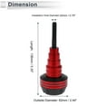 thumbnail image 4 of 20mm Motorcycle Slider Frame Aluminum Alloy Plastic Wheel Fairing Protection Crash Pad Protector Guard 62mm 136mm Red 1 Pc, 4 of 7