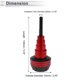 thumbnail image 4 of Slider de marco de motocicleta de 20mm, protección de carenado de rueda de aleación de aluminio y plástico, protector de almohadilla de choque, 62mm, 136mm, rojo, 1 Pc, 4 of 7