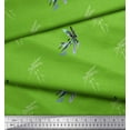 thumbnail image 3 of Soimoi Poly Georgette Fabric Dragonfly & Texture Print Sewing Fabric Yard 52 Inch Wide, 3 of 3