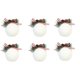 thumbnail image 1 of Adornos de Navidad de Plástico Ganfancp Flocking 6Cm 6Pc Bola de Navidad*6, 1 of 5