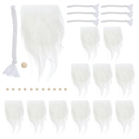 

1 Set of Decorative Gnome Beards Braids DIY Artificial Gnome Making Material DIY Supplies