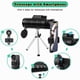 thumbnail image 3 of 40X60 Monocular Telescope Waterproof HD Night Vision Magnifier Phone Camera Monoculars with Phone Clip Telescopic Tripod, 3 of 3