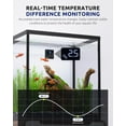 thumbnail image 6 of ‌SEAOURA Digital Aquarium Thermometer with Motion Sensor & Alarm - LCD Display (±1℉ Accuracy), 14°F~176°F (ABS Material, Battery-Powered) for Fish Tank/Betta Tank, 6 of 9