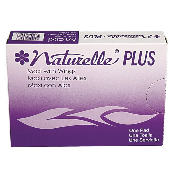 Impact 25189973 Naturelle Maxi Pads Plus - #4 with Wings (250/Carton)