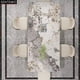 thumbnail image 4 of Designer Luxury Marble Rock Slab dining table set 8 chairs mesa tavolo pranzo furniture comedor marbre Stainless steel gold base My Lux Decor Round, 4 of 20