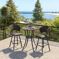 thumbnail image 5 of Vicllax Outdoor Round Small Bar Table Metal Modern Style for Garden Balcony (Diameter 27.6"), 5 of 6