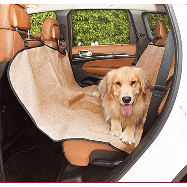 Majestic Tan Hammock Dog Car Seat Cover Waterproof Non Slip Rear Bench Protector Universal Auto Back Covers Com Majestic Tan Hammock Dog Car Seat Cover, Tan Car Seat Protector