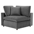thumbnail image 6 of Sofa, Velvet, Grey Gray, Modern Contemporary Urban Design, Living Lounge Room Hotel Lobby Hospitality, 6 of 10