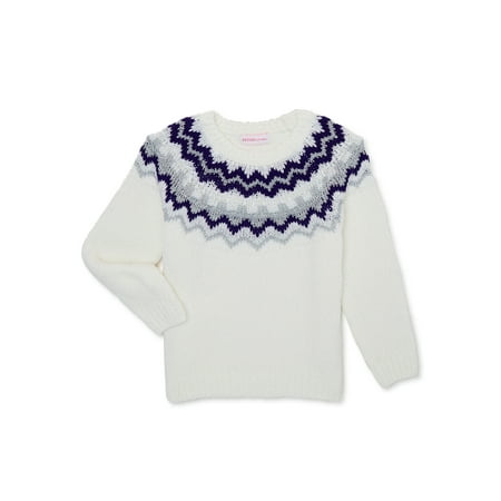 

Design History Toddler Girls Fair Isle Chenille Sweater Sizes 2T-5T