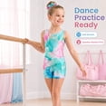 thumbnail image 3 of Gymnastics Leotards for Girls Bowknot Hollow Back Sleeveless gymnastics outfits with Shorts and hair scrunchie for Dance Ballet, 3 of 12