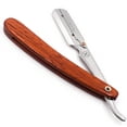 thumbnail image 1 of Parker's Rosewod Wood Handle Professional Barber Straight Razor & 5 blades, 1 of 5
