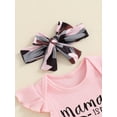 thumbnail image 4 of Suealasg Baby Girl Clothes 3 6 9 12 18 Months Infant Flying Sleeve Romper Camouflage Shorts Headband Sets Newborn Girl Summer Casual 3Pcs Outfits, 4 of 7