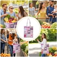 thumbnail image 2 of Sac Fourre-Tout en Toile Bohème Géométrique – Sac à Main Réutilisable Coloré, 2 of 3