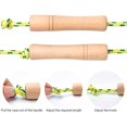 thumbnail image 3 of Corde à Sauter pour Enfants Corde en Coton Réglable Corde Tressée D\'entraînement Physique et Manche en Bois pour Activité Extérieure, Fête, Exercice, 3 of 6