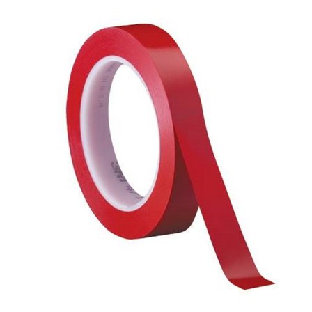 3m Vinyl Tape,471,3/4"x36yd,Rd,PK3 T9644713PKR