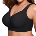 thumbnail image 1 of Bra LetsJoli Supportive Wireless Push Up, cobertura total, color negro, 1 of 6