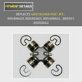 thumbnail image 4 of U-Joint for Mercruiser Alpha One 1 Gen 2 and Bravo Sterndrives with Retaining Clips by FASWORX, 4 of 4
