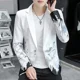 thumbnail image 2 of Blazer masculino con estampado de un solo pecho, chaqueta de traje para hombre, abrigo estampado blanco, novedad en ropa de verano, ropa masculina elegante y original, 2 of 4