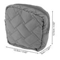 thumbnail image 2 of Unique Bargains 1 Pc Lady Portable Square Lipstick Bag for Outdoor Activities Gray Polyester, 2 of 6