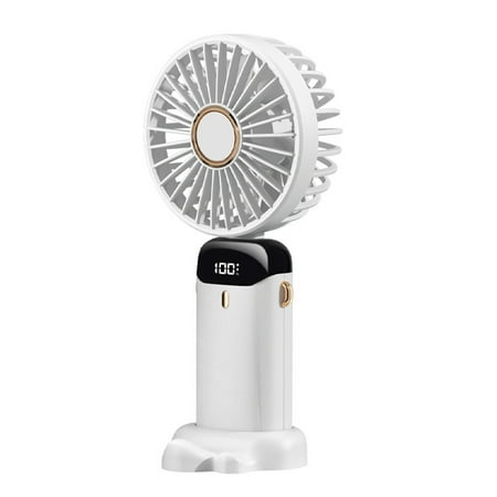 

Portable Hand-Held Fan Office Desktop Multifunctional Folding White