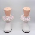 thumbnail image 3 of Miaouyo Toddler Girl Ruffles Ankle Socks Stretchy Breathable Plaid Lace Dress Socks, 3 of 9