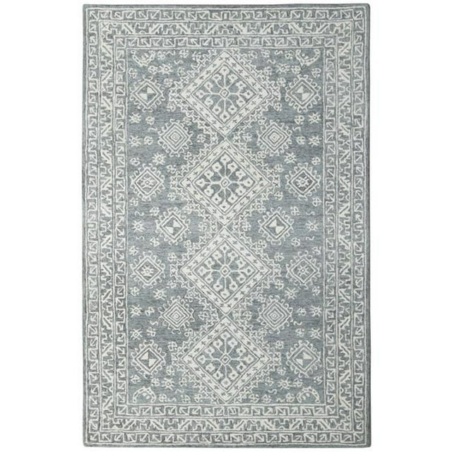 Amer Tapis d'Accent Tufté à la Main BOS610203 Gris - 2 x 3 Pi.