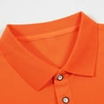 thumbnail image 2 of QATAINLAV Polo Shirts for Men Big and Tall Tops Casual Button Athletic Collared Tennis T-Shirt Solid Color Short Sleeve Golf Tees Shirt Prime By Hour Orange 5XL, 2 of 8
