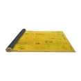 thumbnail image 2 of Ahgly Company Indoor Square Abstract Yellow Modern Area Rugs, 3' Square, 2 of 4