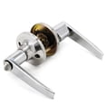thumbnail image 4 of 10 Pack Door Lever Handle and Lock Set Lara Privacy by Villar Home Designs Silver, 4 of 5