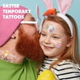 thumbnail image 3 of Tatuajes temporales Ovaserva de Pascua para niños con 62 estilos de purpurina, 3 of 6