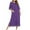 Purple_A, variant on Mrat Women Lingerie Plus Size Set Summer Comfortable Crewneck Lightweight Robes for Women Womens Cotton Pajamas Plus Size Nightgowns for Ladies Nightdress Loose Short Sleeved Black_D M