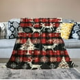 thumbnail image 2 of ONETECH  Merry Christmas Elk Christmas Tree Blanket Gifts Blanket Warm Plush Cozy Fuzzy Throws for Bedroom Couch Bed, 2 of 6