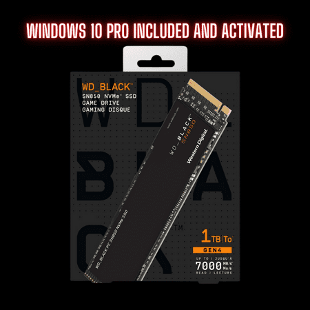 (Windows 10 Pro Installed and Activated) 1TB WD Black / Western Digital Black SN770 M.2 NVMe