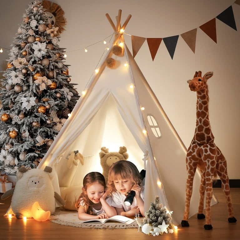 Kids tent with store lights