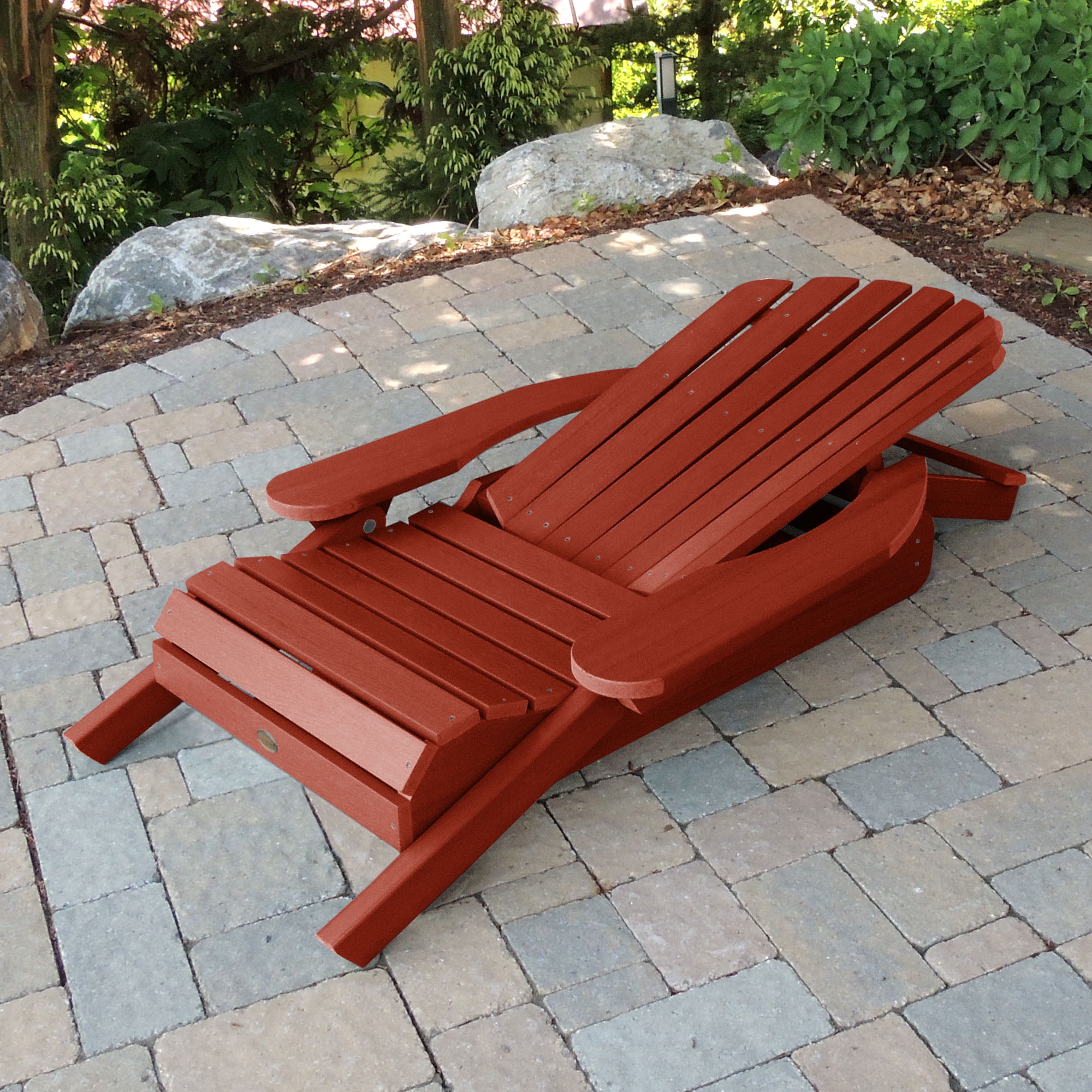 Highwood's Hamilton Adirondack Chair - Folding & Reclining, Outdoor, Eco-friendly, Synthetic Wood