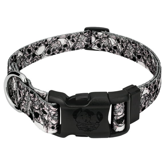 Country Brook Petz® Deluxe Phantom Skulls Dog Collar - Made in the U.S.A., Extra Large