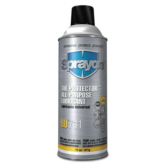 LU711 Sprayon The Protector Lubricant, 11 Oz., Lot of 12