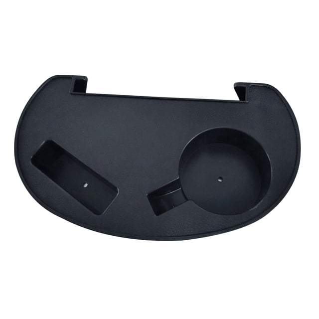 Mesa Auxiliar Portátil Hugtrwg con Bandeja Reclinable para Camping Al Aire Libre Negro
