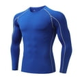 thumbnail image 4 of Bjutir Fashion T Shirts For Men Tight Fitting Fitness Sports Running Training Long Sleeved T Shirt, 4 of 5
