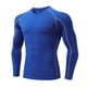 thumbnail image 1 of Camiseta de manga larga ajustada para hombre - Poliéster, entrenamiento físico, deporte informal, 1 of 4