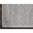 thumbnail image 5 of Nourison Malibu Shag Solid Shag Silver Grey 6'7" x SQUARE Area Rug, (7' Square), 5 of 8