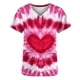 thumbnail image 2 of TaTaai Valentine's Day Print Top, Women's V Neck Short Sleeve Casual Blouse, Pocket Detail Lightweight Shirt for Holiday Season Gift, 2 of 5