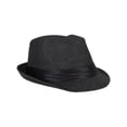 thumbnail image 2 of Unisex Cool Summer Panama Fedora Trilby Hat Short Brim, 2 of 4