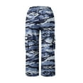 thumbnail image 4 of Endives Women's Casual Camouflage Print Cargo Pants Stretch Elastic Waist Tapered Pants With Pockets, 4 of 7