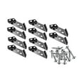 thumbnail image 3 of Luzkey 10 Pieces Triangle Corner Brace Angle Fasten Connector Support Joint Fastener Angle Corner Bracket for Cabinets Desks Shelves Stainless Screws, 3 of 8