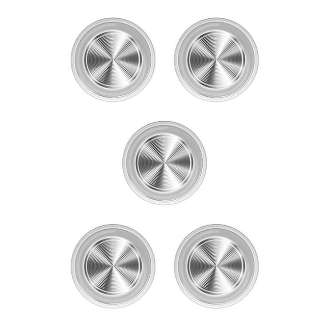 Wweixi Mobile Phone Joystick Practical Plastic Screen Rocker Round Suction Cup Gamepad Button Joypad Gaming Accessories White 5Set