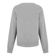 thumbnail image 5 of successthop V Neck Sweaters for Women Casual Oversized Plus Size Clothes Ribbed Cuffs Long Sleeve Knitwear Solid Tops, 5 of 5